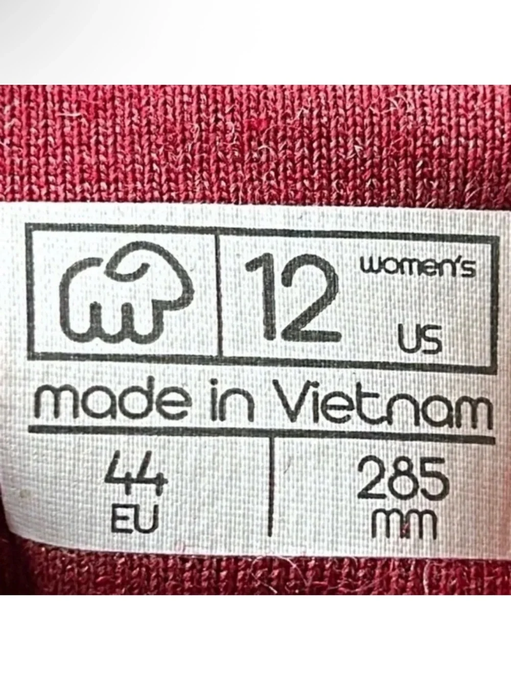 Merinos Lace Ups Merino Wool Sneakers Tuscan Red Womens Size 12